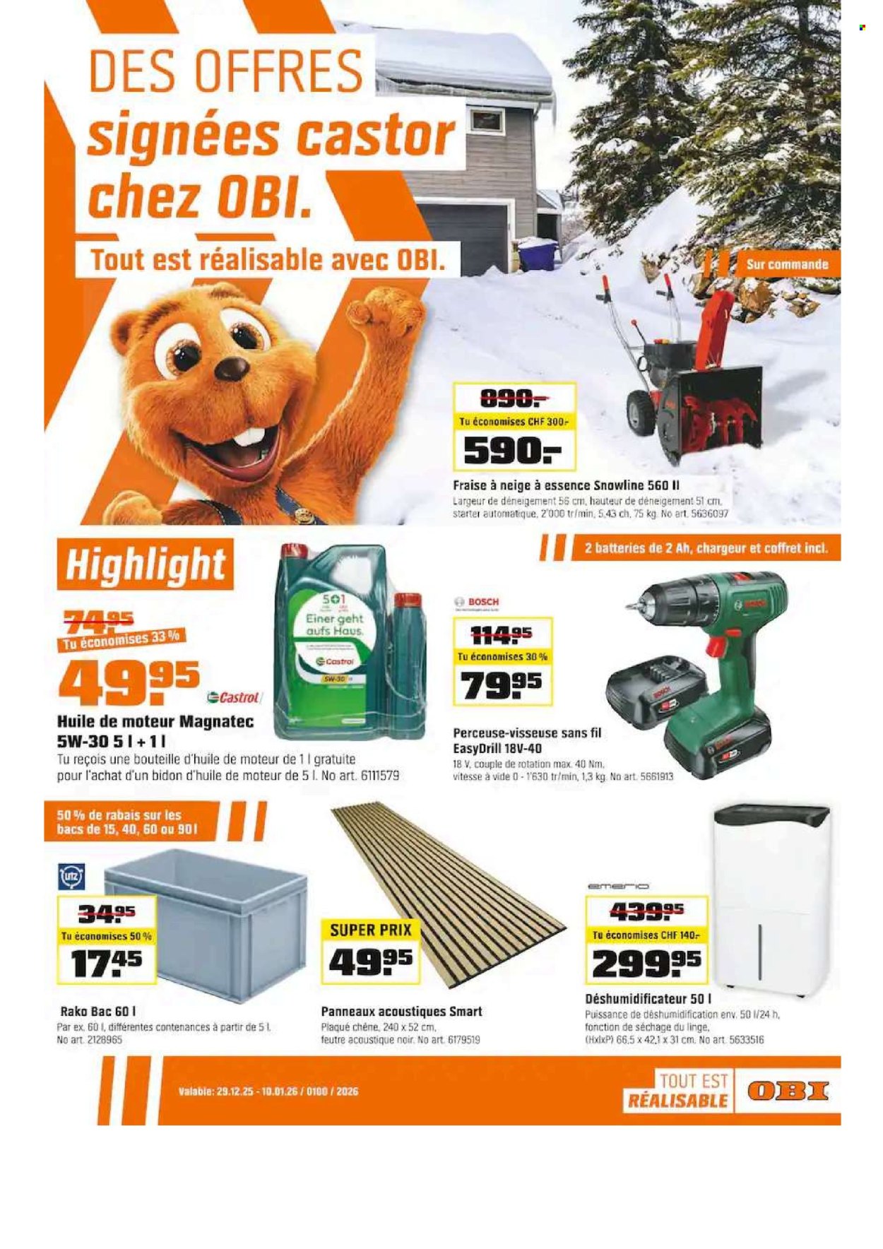 Volantino OBI - 29.12.2025 - 10.1.2026. Pagina 1