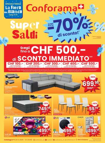 Volantino Conforama - 31.12.2025 - 13.1.2026.