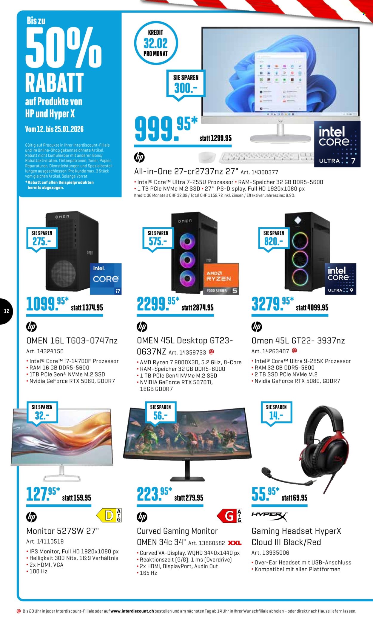 Prospekt Interdiscount - 12.1.2026 - 25.1.2026. Seite 12