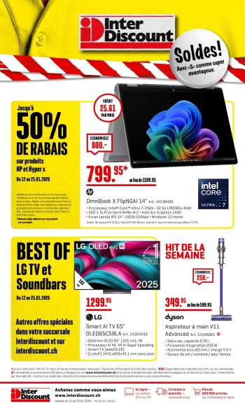 Catalogue Interdiscount - 12.1.2026 - 25.1.2026.