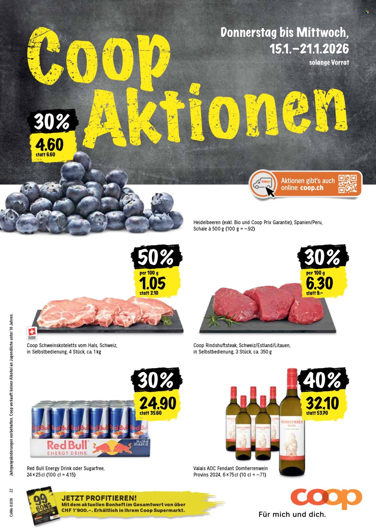 Prospekt Coop - 15.1.2026 - 21.1.2026. Seite 1