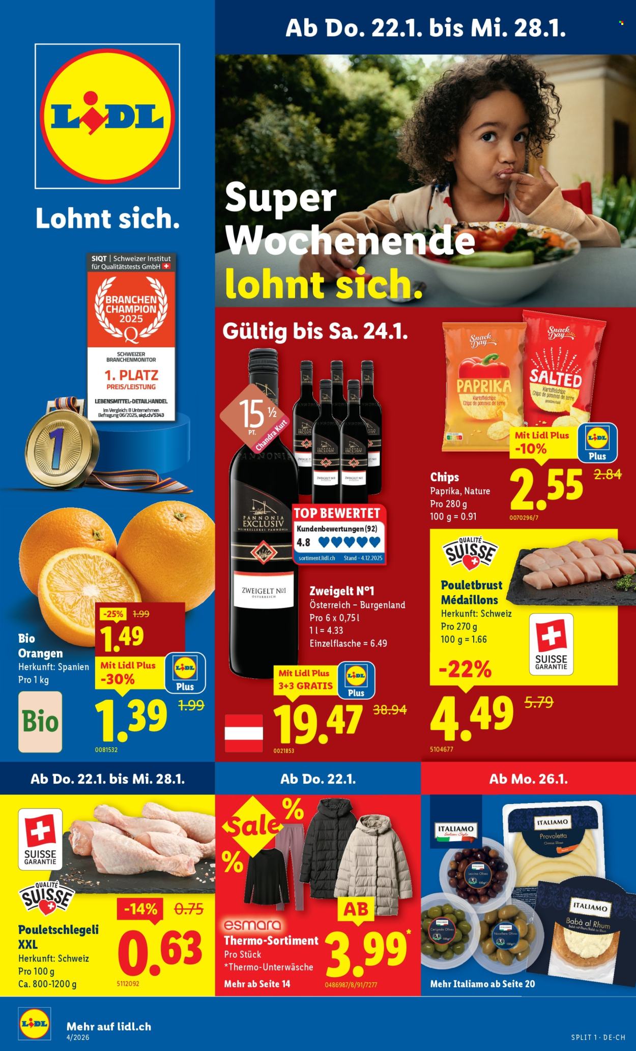 Prospekt Lidl - 22.1.2026 - 28.1.2026. Seite 1