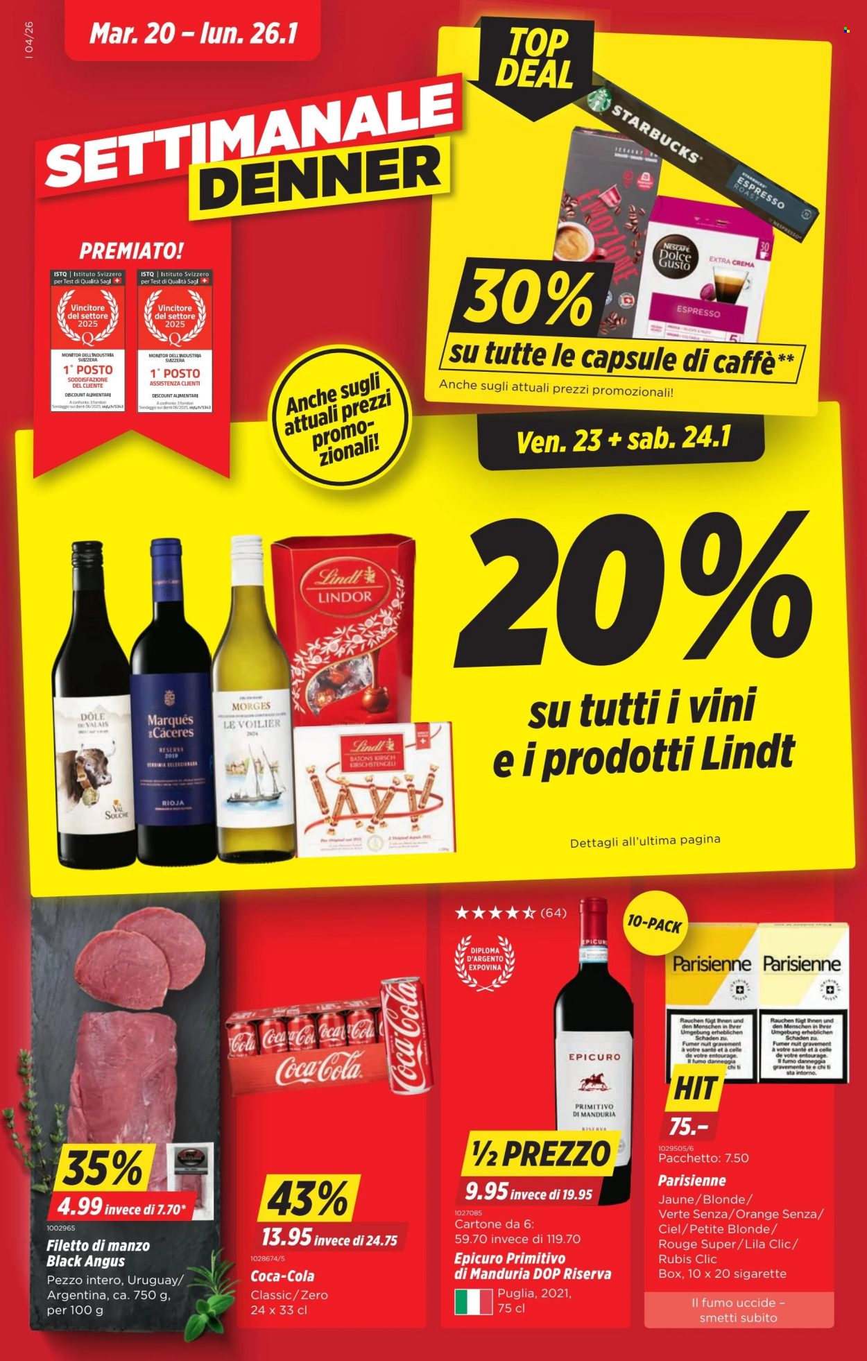 Volantino Denner - 20.1.2026 - 26.1.2026. Pagina 1