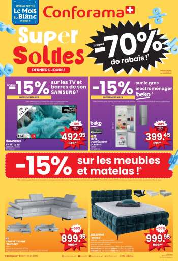 Catalogue Conforama - 21.1.2026 - 3.2.2026.