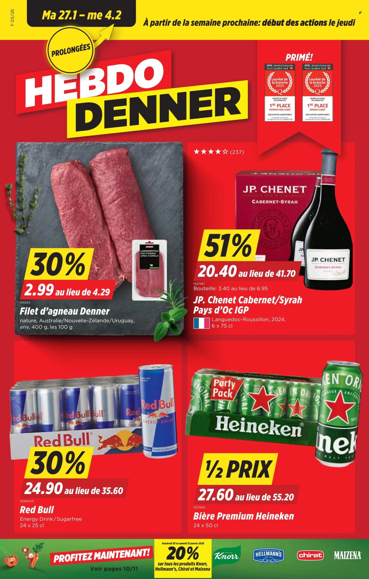 Prospekt Denner - 27.1.2026 - 4.2.2026. Seite 1