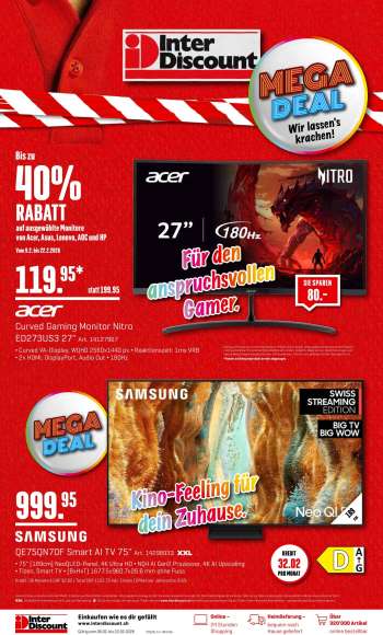 Volantino Interdiscount - 9.2.2026 - 22.2.2026.