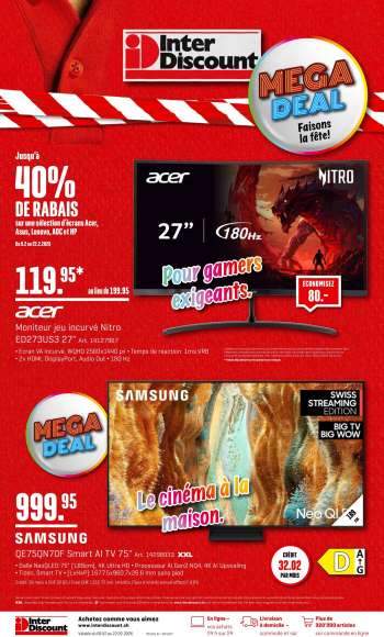 Prospekte Interdiscount - 9.2.2026 - 22.2.2026.