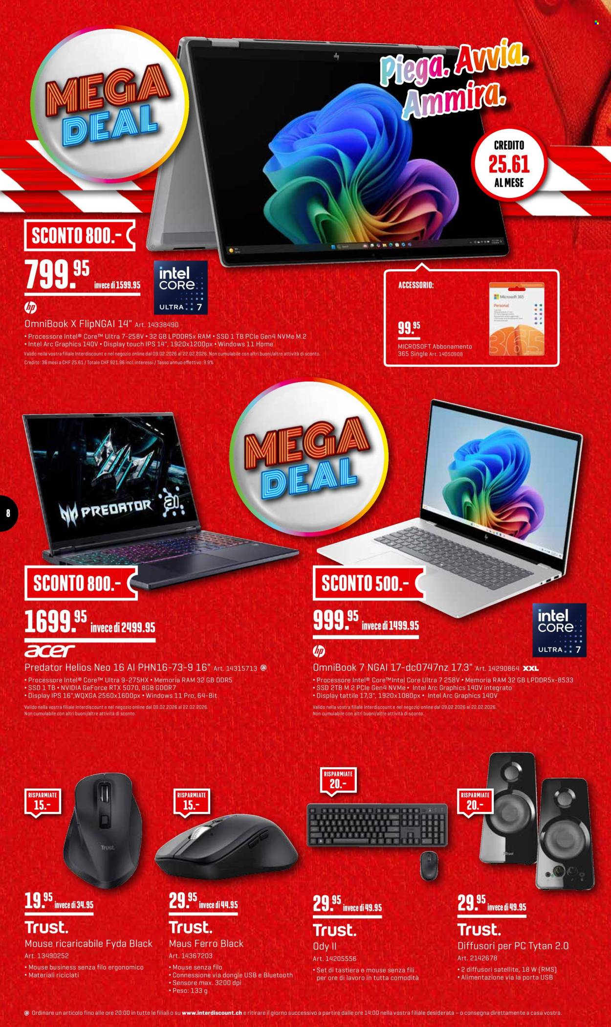 Volantino Interdiscount - 9.2.2026 - 22.2.2026. Pagina 8