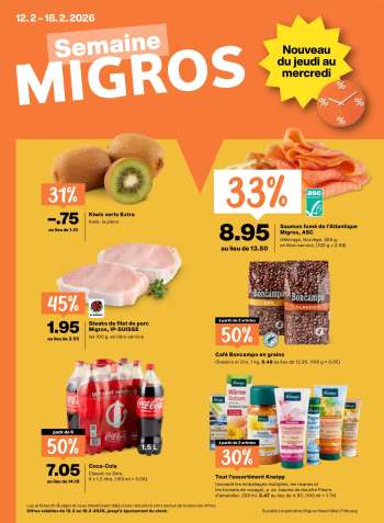 Catalogue Migros - 12.2.2026 - 18.2.2026.