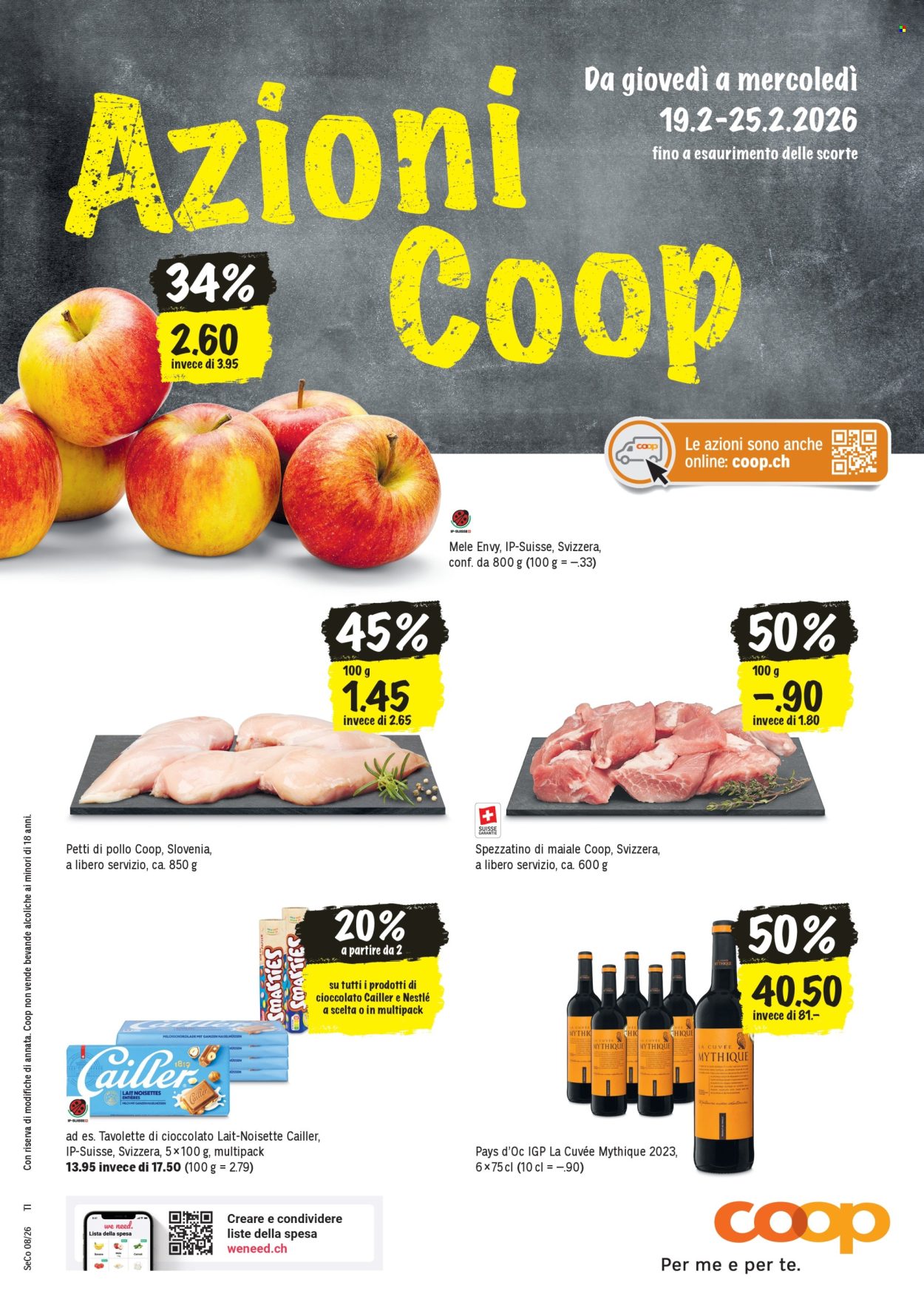 Prospekt Coop - 19.2.2026 - 25.2.2026. Seite 1