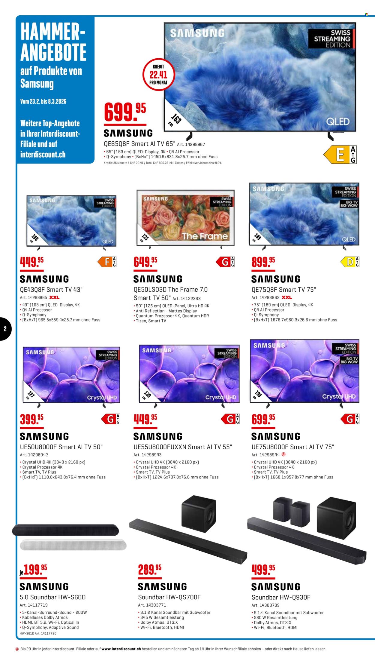 Volantino Interdiscount - 23.2.2026 - 8.3.2026. Pagina 2