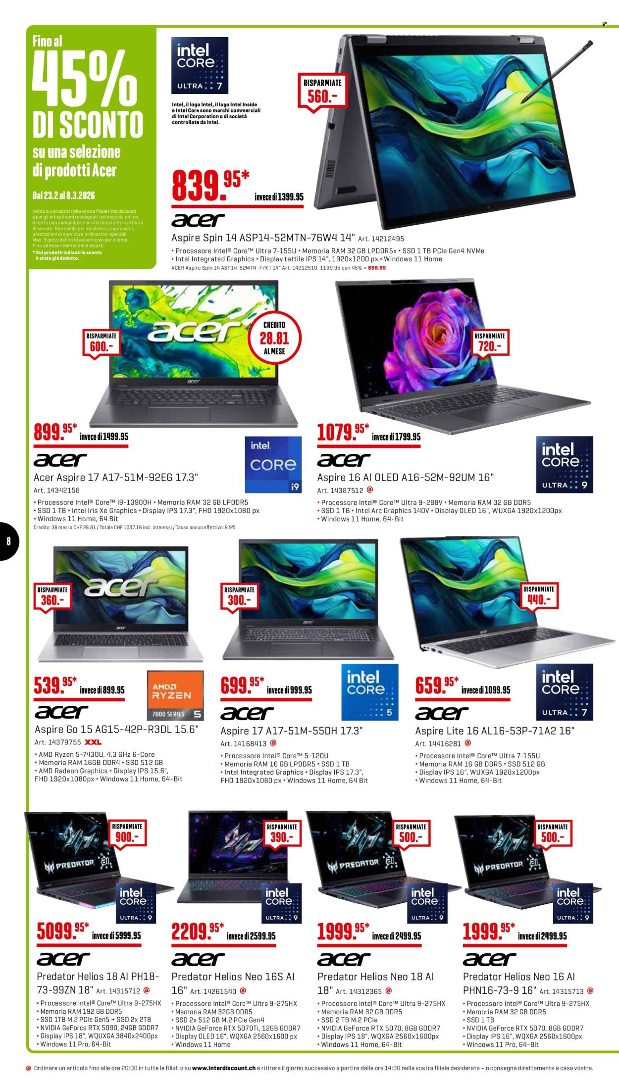 Catalogue Interdiscount - 23.2.2026 - 8.3.2026. Page 8