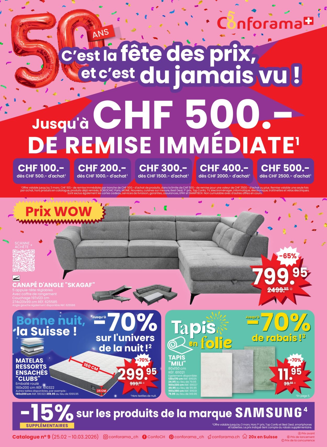 Volantino Conforama - 25.2.2026 - 10.3.2026. Pagina 1