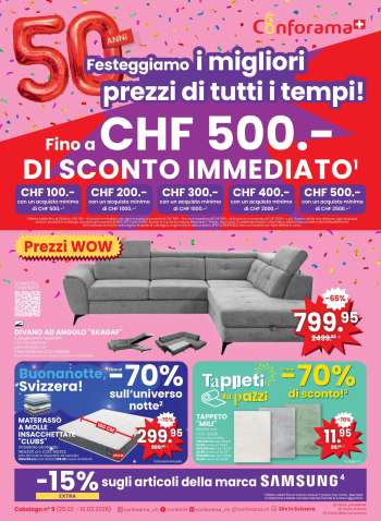 Volantino Conforama - 25.2.2026 - 10.3.2026.