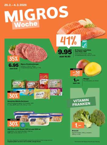 Catalogue Migros - 26.2.2026 - 4.3.2026.