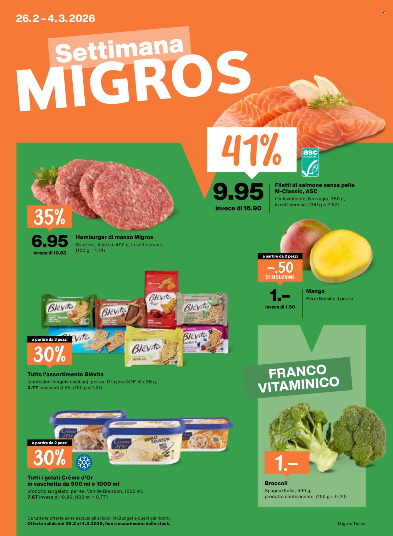 Catalogue Migros - 26.2.2026 - 4.3.2026. Page 1