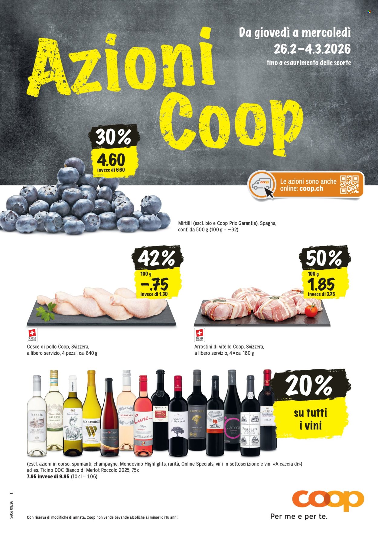 Prospekt Coop - 26.2.2026 - 4.3.2026. Seite 1