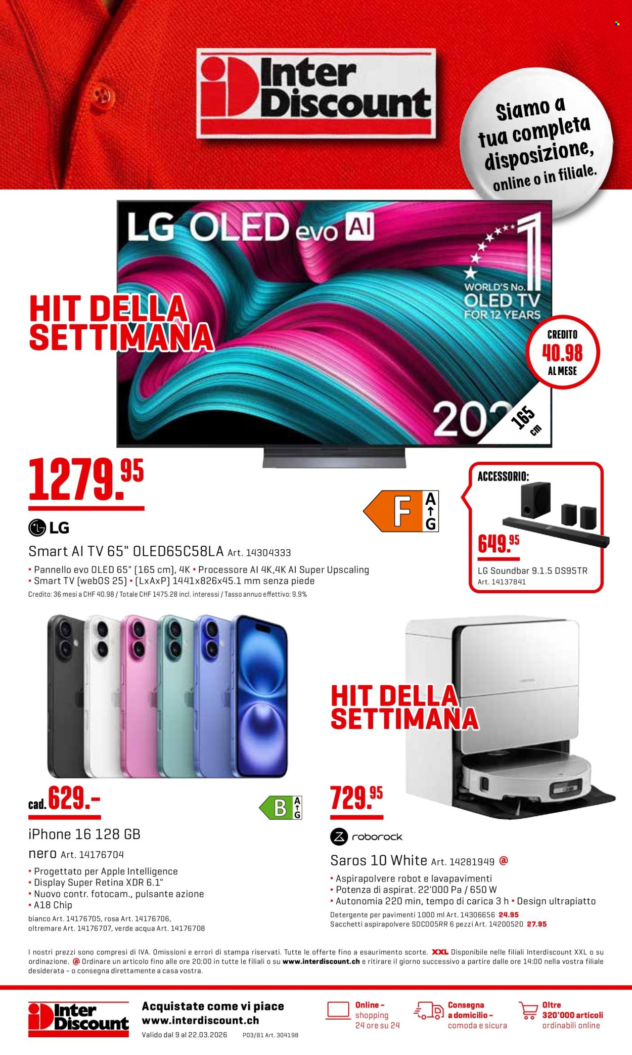 Catalogue Interdiscount - 9.3.2026 - 22.3.2026. Page 1