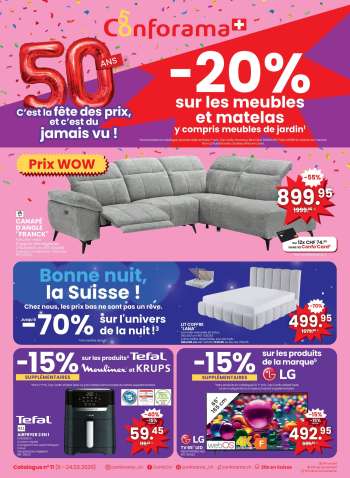 Catalogue Conforama - 11.3.2026 - 24.3.2026.