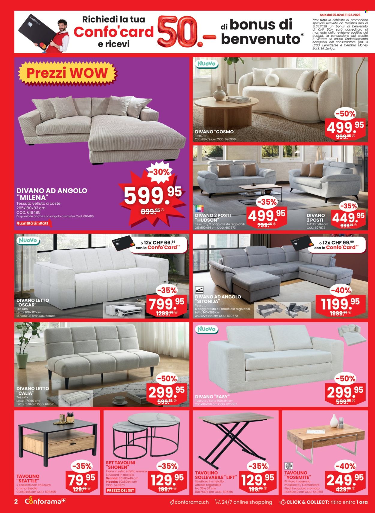 Prospekt Conforama - 11.3.2026 - 24.3.2026. Seite 2