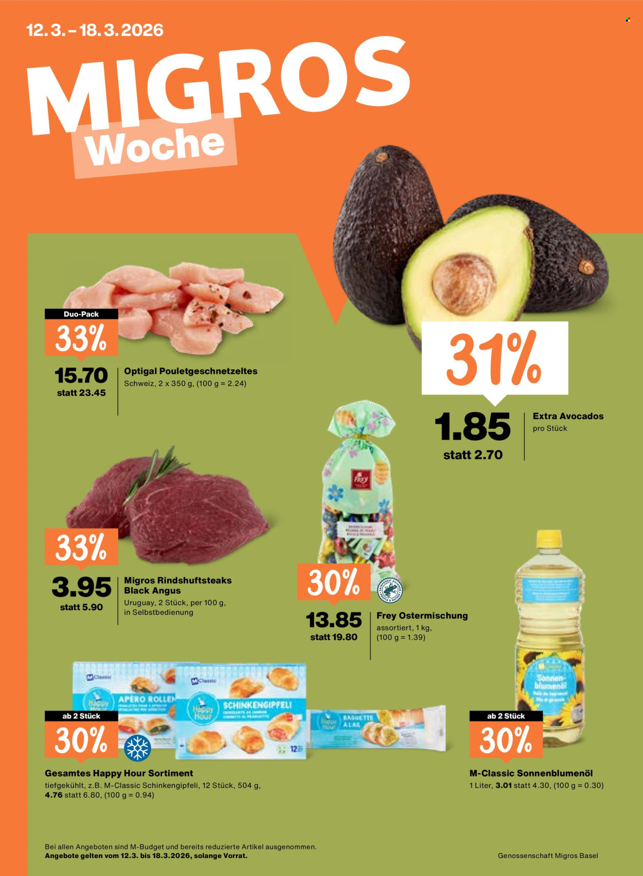 Prospekt Migros - 12.3.2026 - 18.3.2026. Seite 1