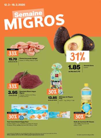 Prospekte Migros - 12.3.2026 - 18.3.2026.