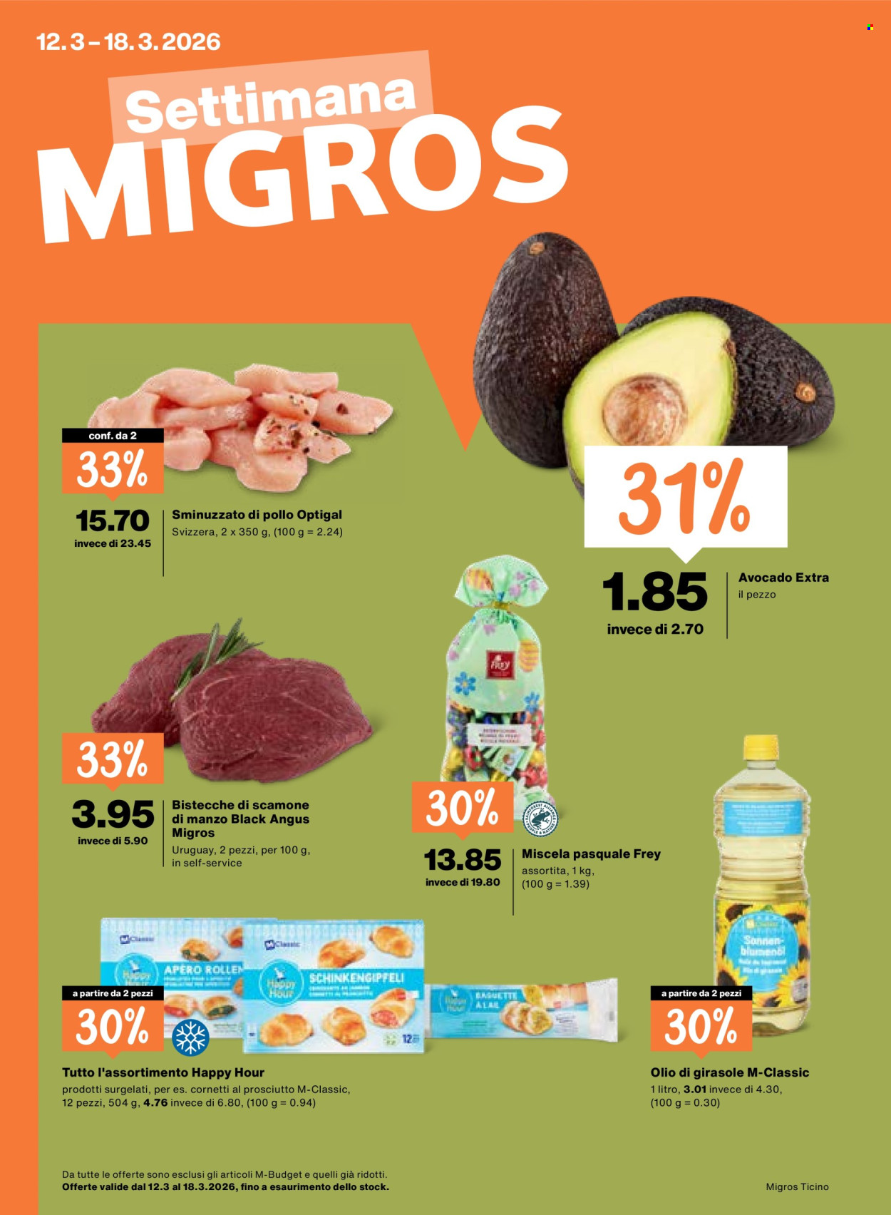 Prospekt Migros - 12.3.2026 - 18.3.2026. Seite 1
