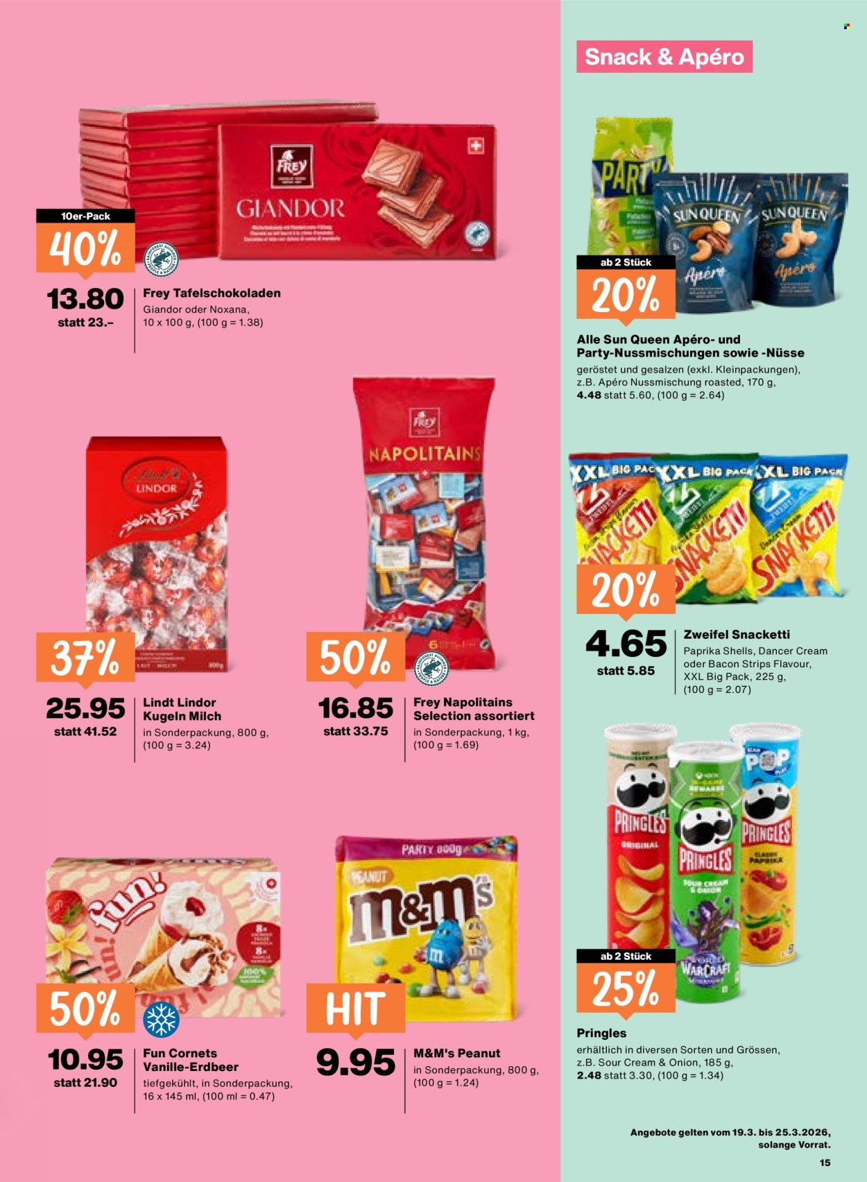 Prospekt Migros - 19.3.2026 - 25.3.2026. Seite 15