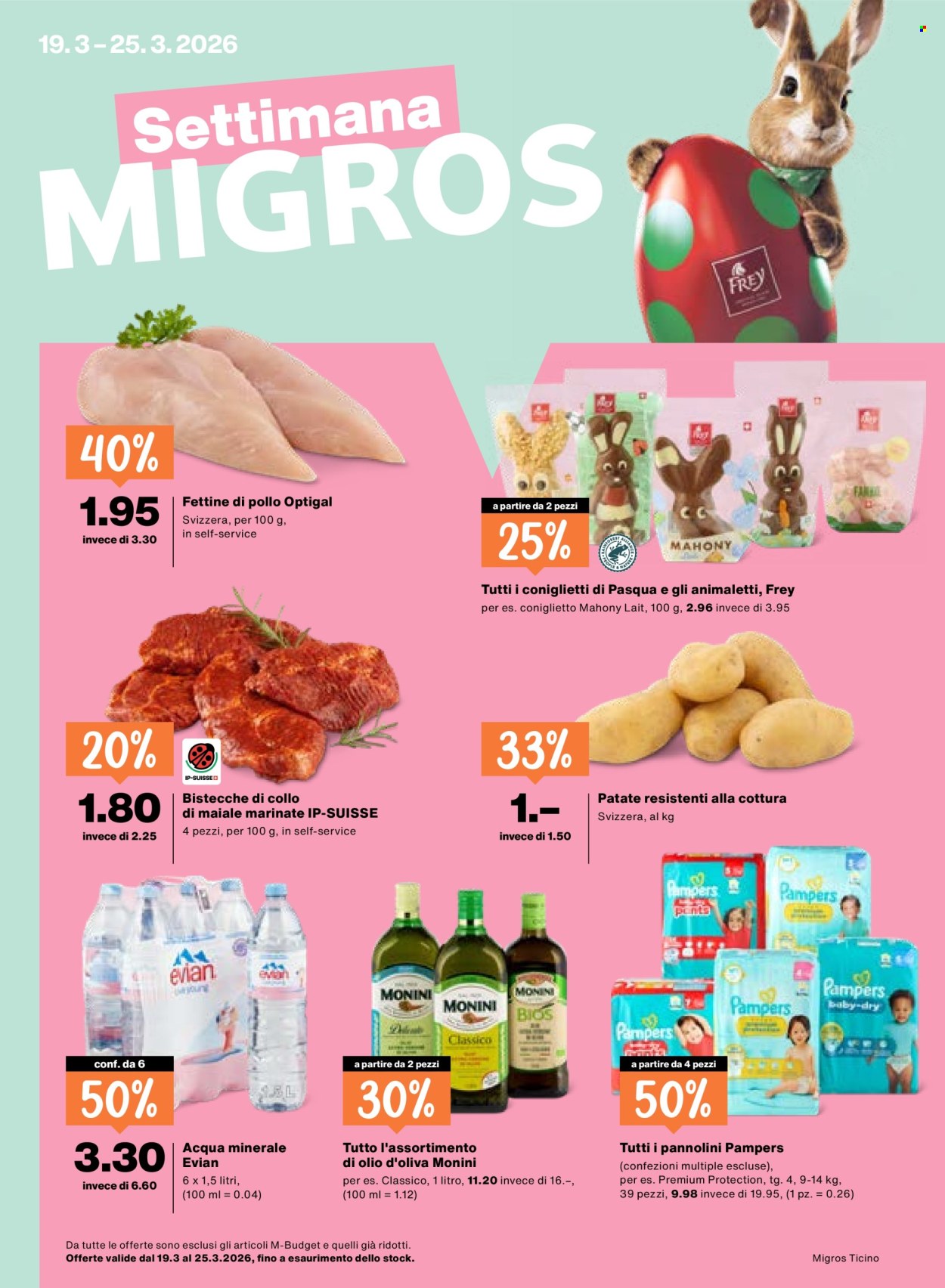 Prospekt Migros - 19.3.2026 - 25.3.2026. Seite 1