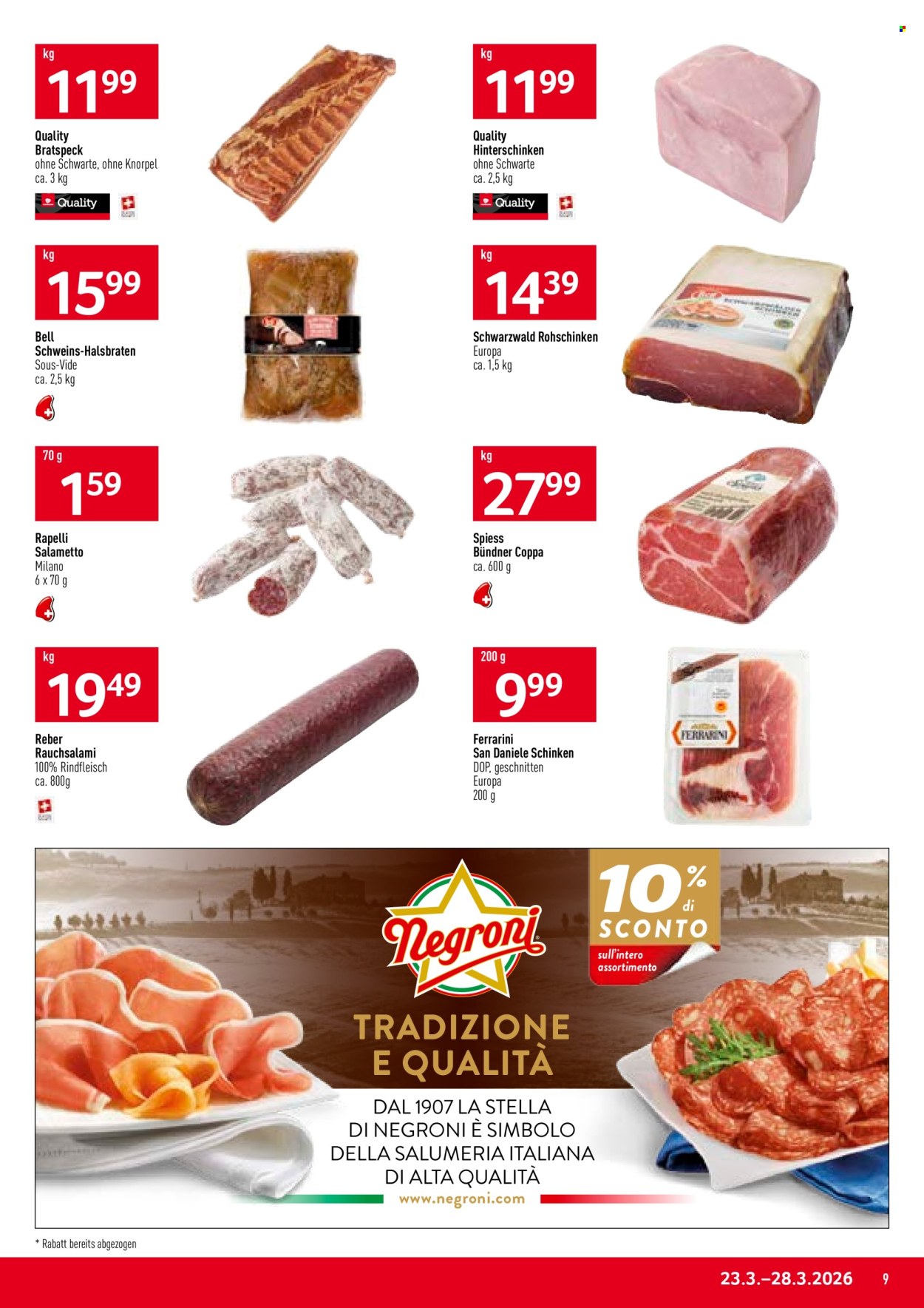 Volantino Prodega - 23.3.2026 - 28.3.2026. Pagina 9