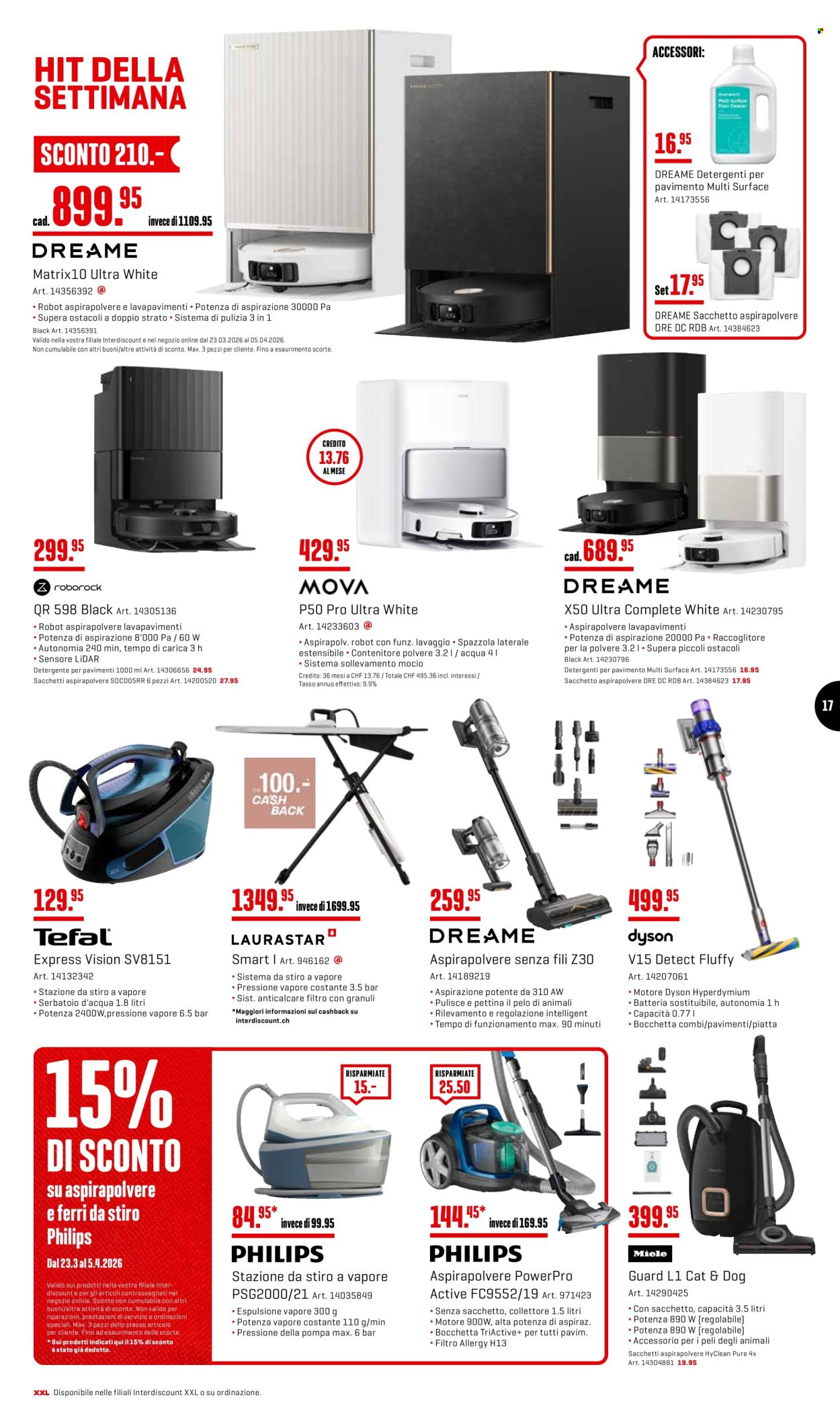 Volantino Interdiscount - 23.3.2026 - 5.4.2026. Pagina 17