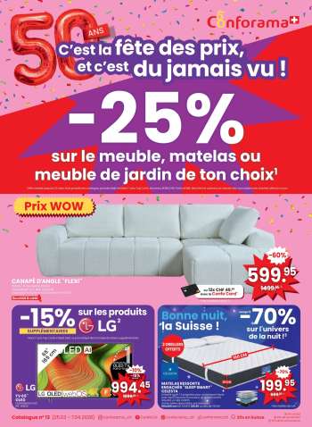 Catalogue Conforama - 25.3.2026 - 7.4.2026.
