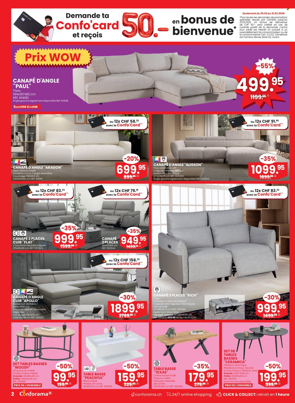 Volantino Conforama - 25.3.2026 - 7.4.2026. Pagina 2