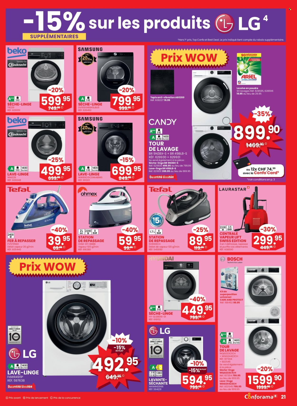 Volantino Conforama - 25.3.2026 - 7.4.2026. Pagina 21