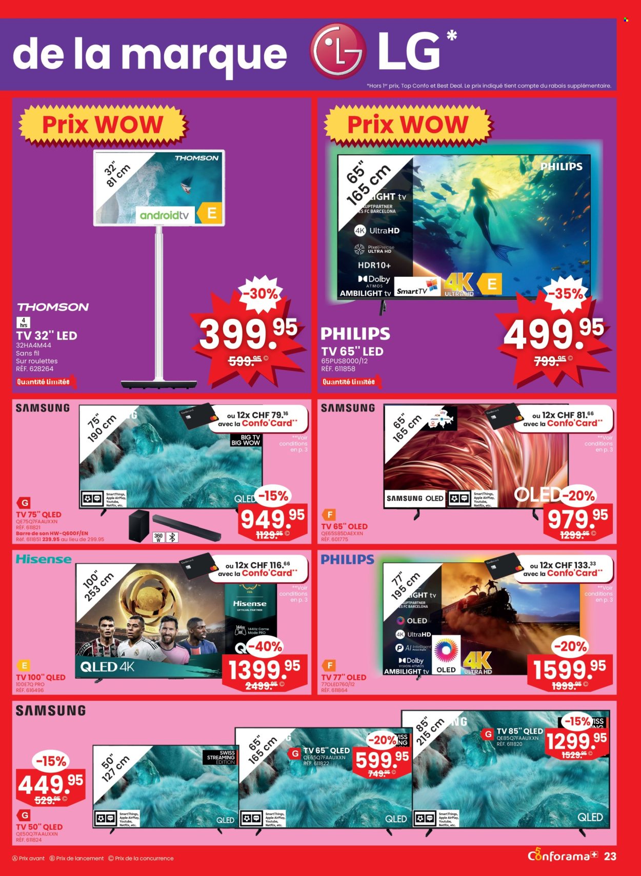 Volantino Conforama - 25.3.2026 - 7.4.2026. Pagina 23