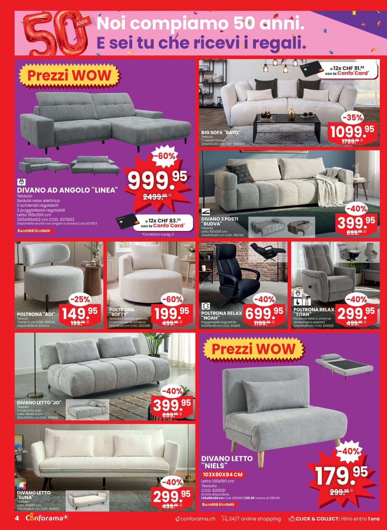 Volantino Conforama - 25.3.2026 - 7.4.2026. Pagina 4