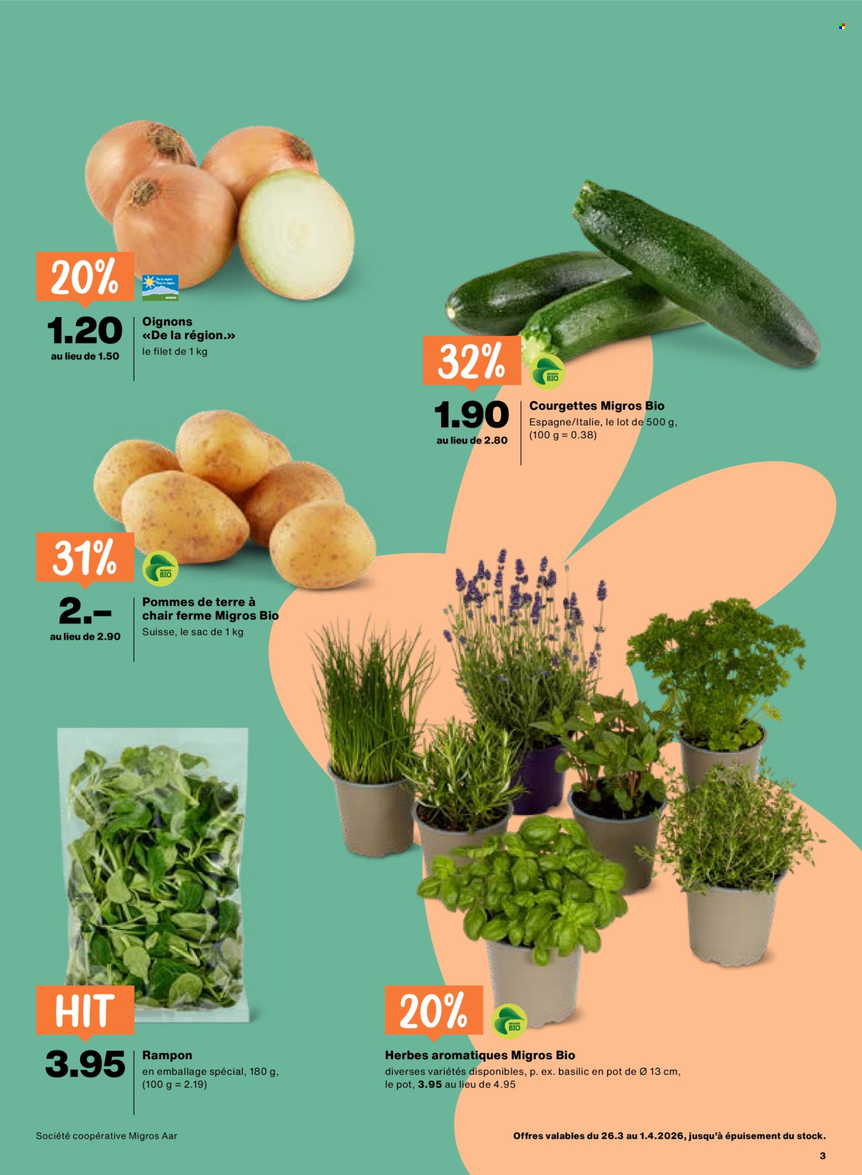 Prospekt Migros - 26.3.2026 - 1.4.2026. Seite 3