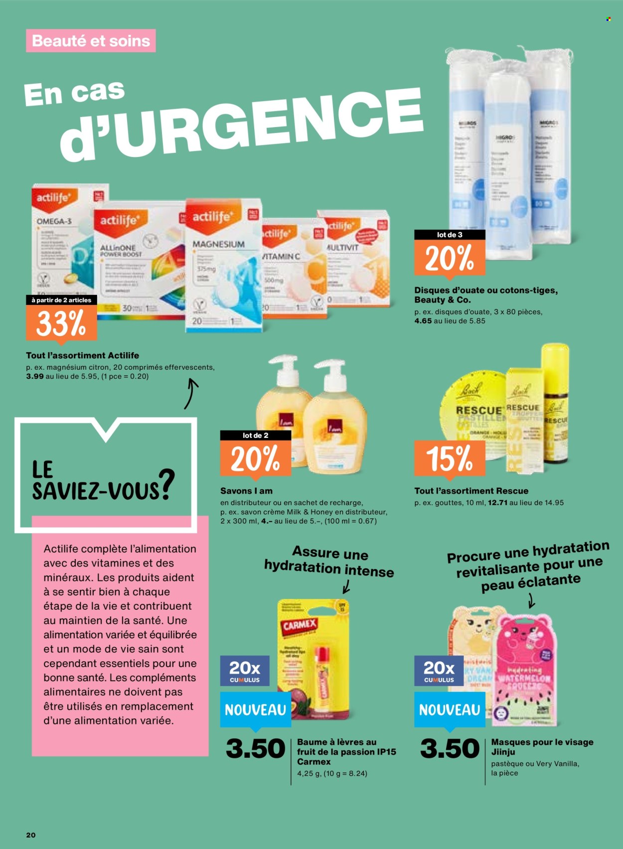Prospekt Migros - 26.3.2026 - 1.4.2026. Seite 20