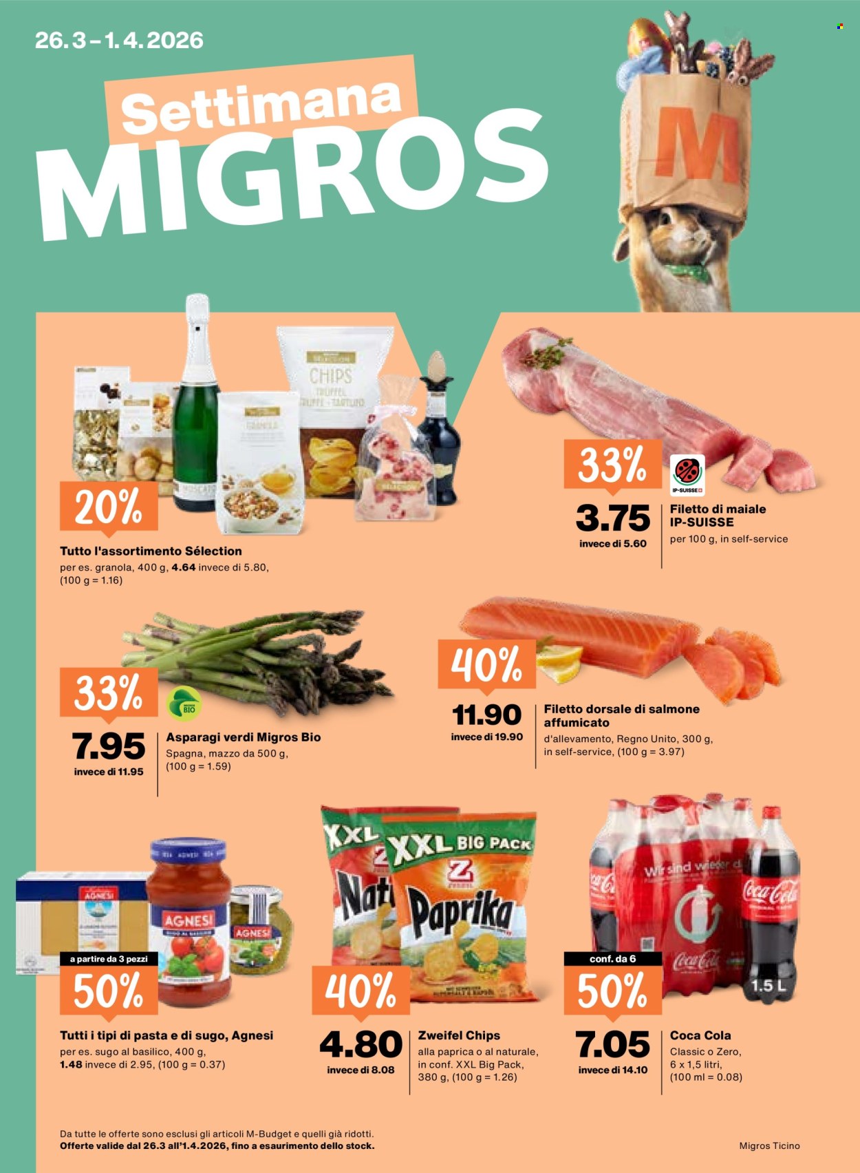 Prospekt Migros - 26.3.2026 - 1.4.2026. Seite 1