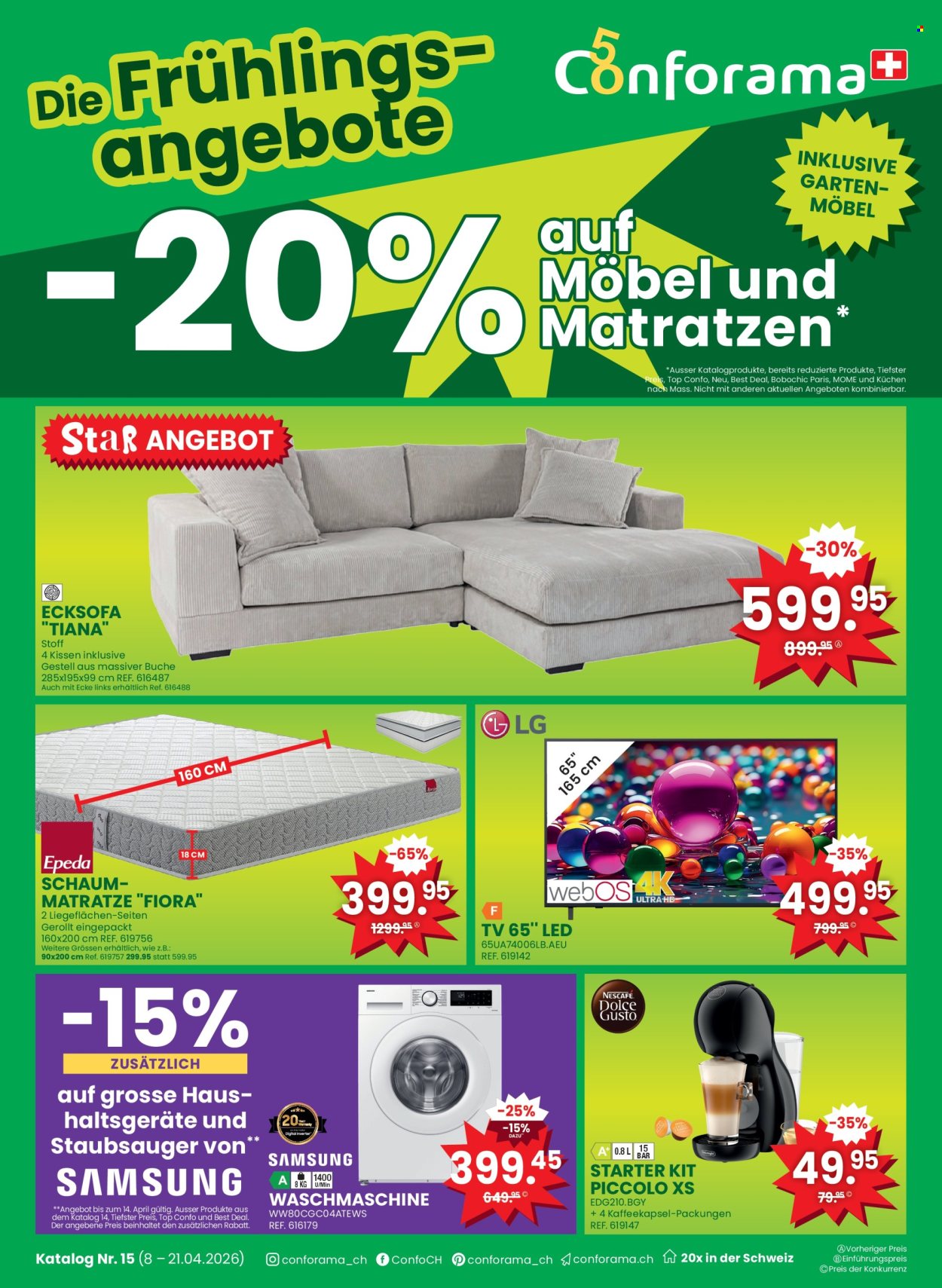 Catalogue Conforama - 8.4.2026 - 21.4.2026. Page 1
