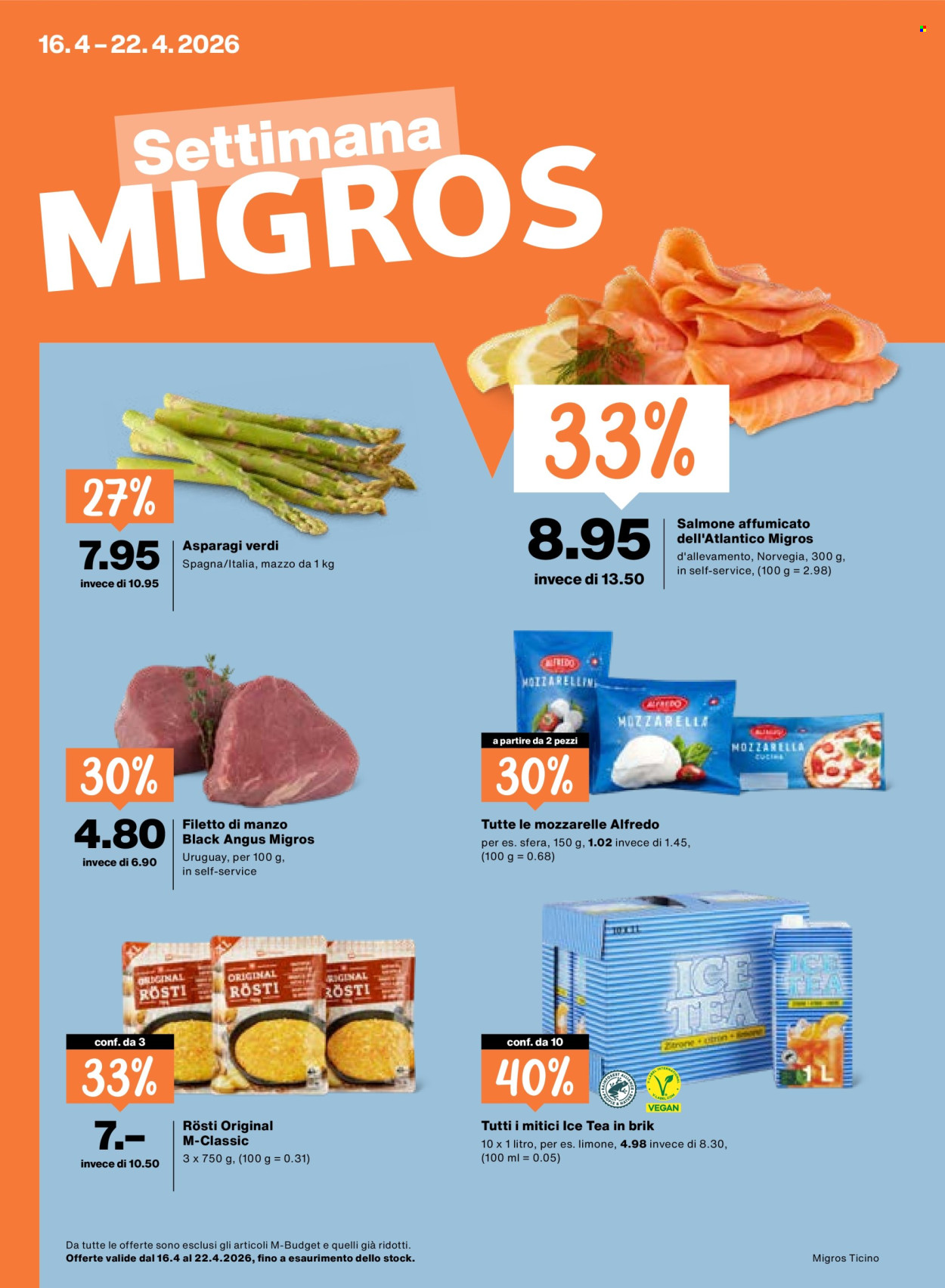 Volantino Migros - 16.4.2026 - 22.4.2026. Pagina 1