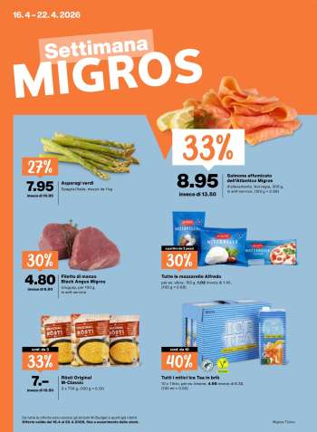 Volantino Migros - 16.4.2026 - 22.4.2026.