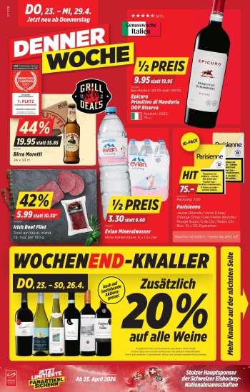 Prospekte Denner - 23.4.2026 - 29.4.2026.