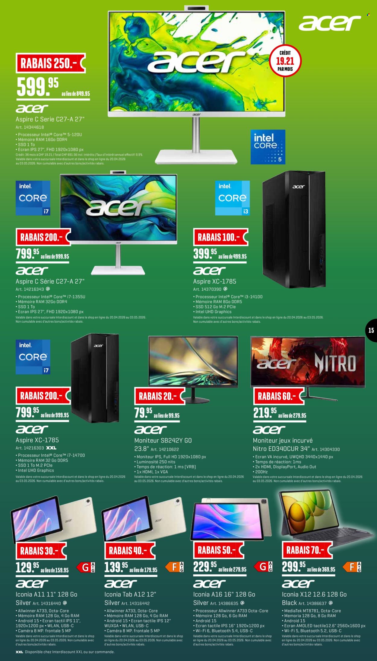Prospekt Interdiscount - 20.4.2026 - 3.5.2026. Seite 15