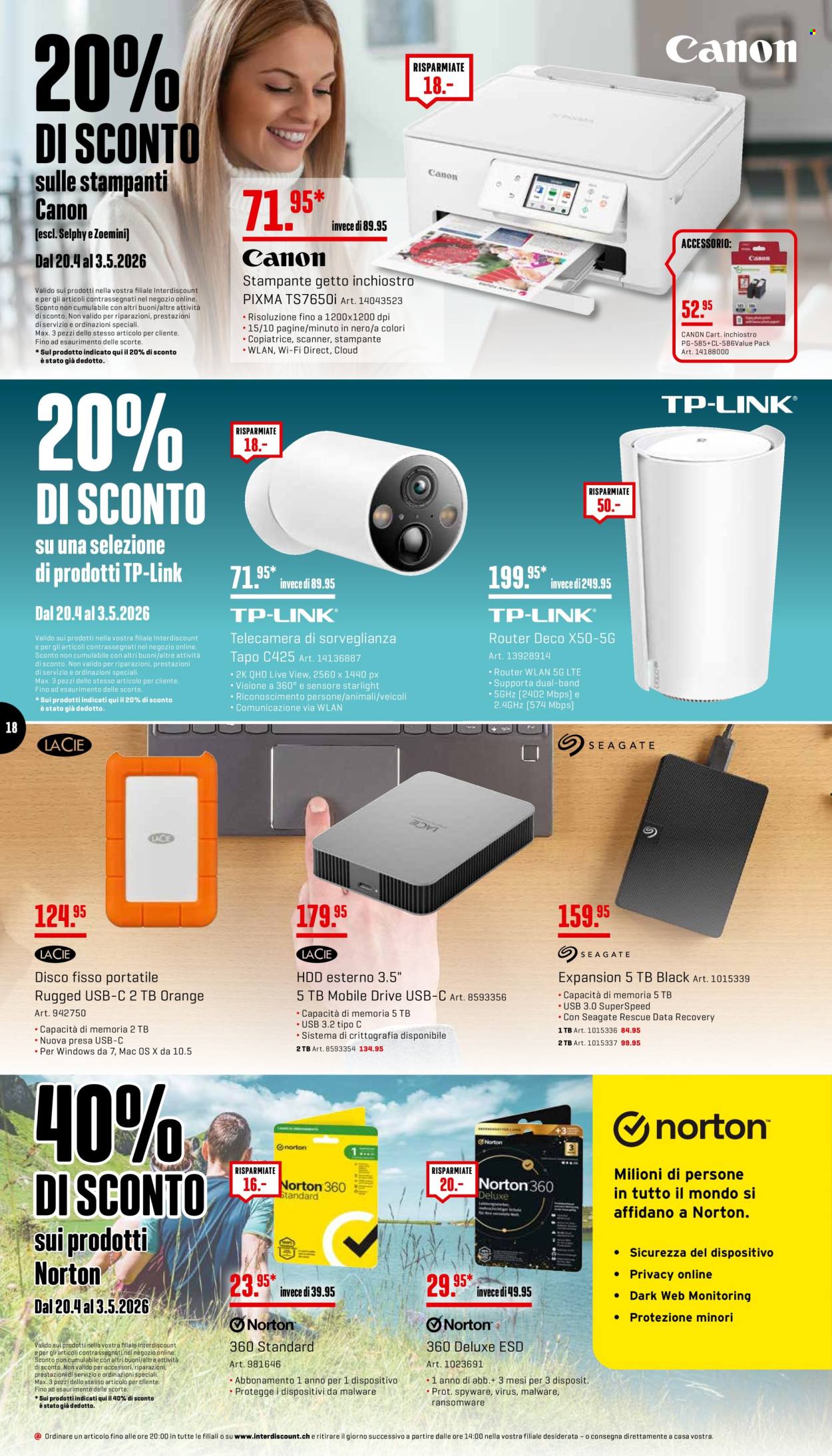 Volantino Interdiscount - 20.4.2026 - 3.5.2026. Pagina 18