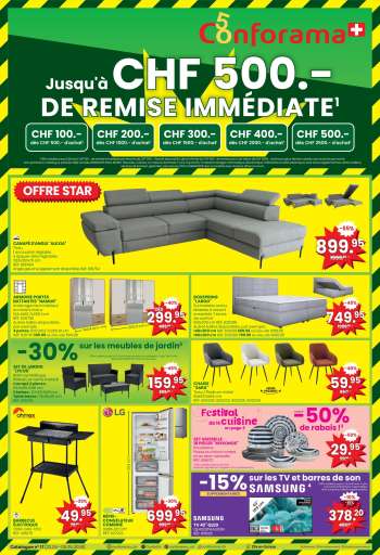 Catalogue Conforama - 22.4.2026 - 5.5.2026.