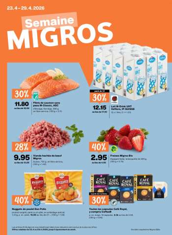 Prospekte Migros - 23.4.2026 - 29.4.2026.