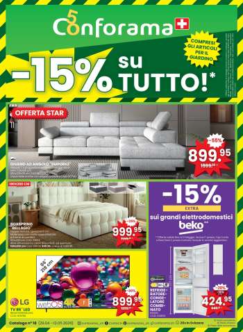 Volantino Conforama - 29.4.2026 - 12.5.2026.