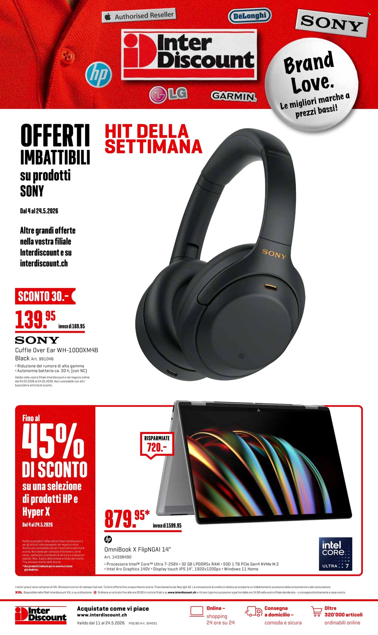 Volantino Interdiscount - 11.5.2026 - 24.5.2026. Pagina 1