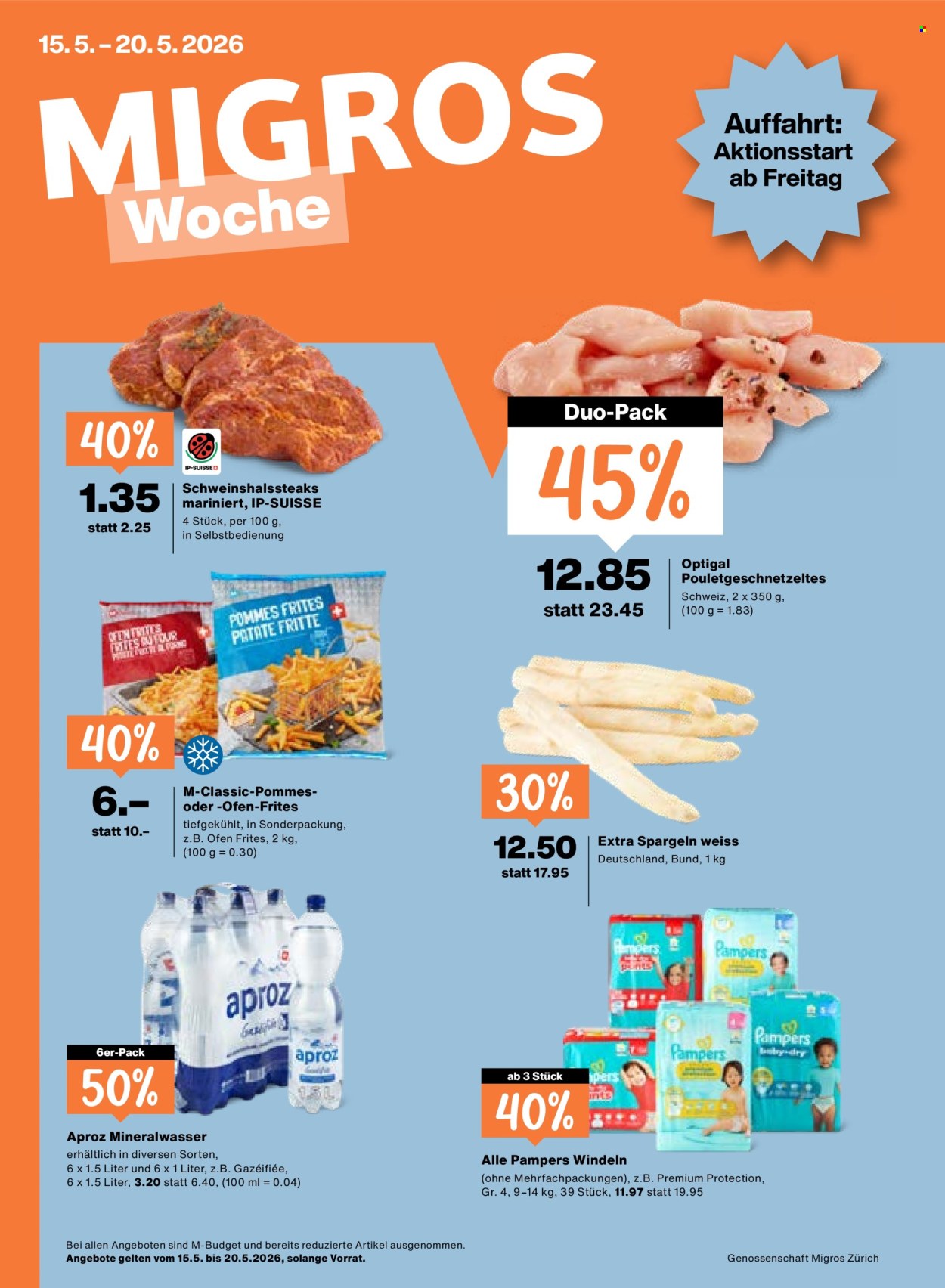 Prospekt Migros - 15.5.2026 - 20.5.2026. Seite 1